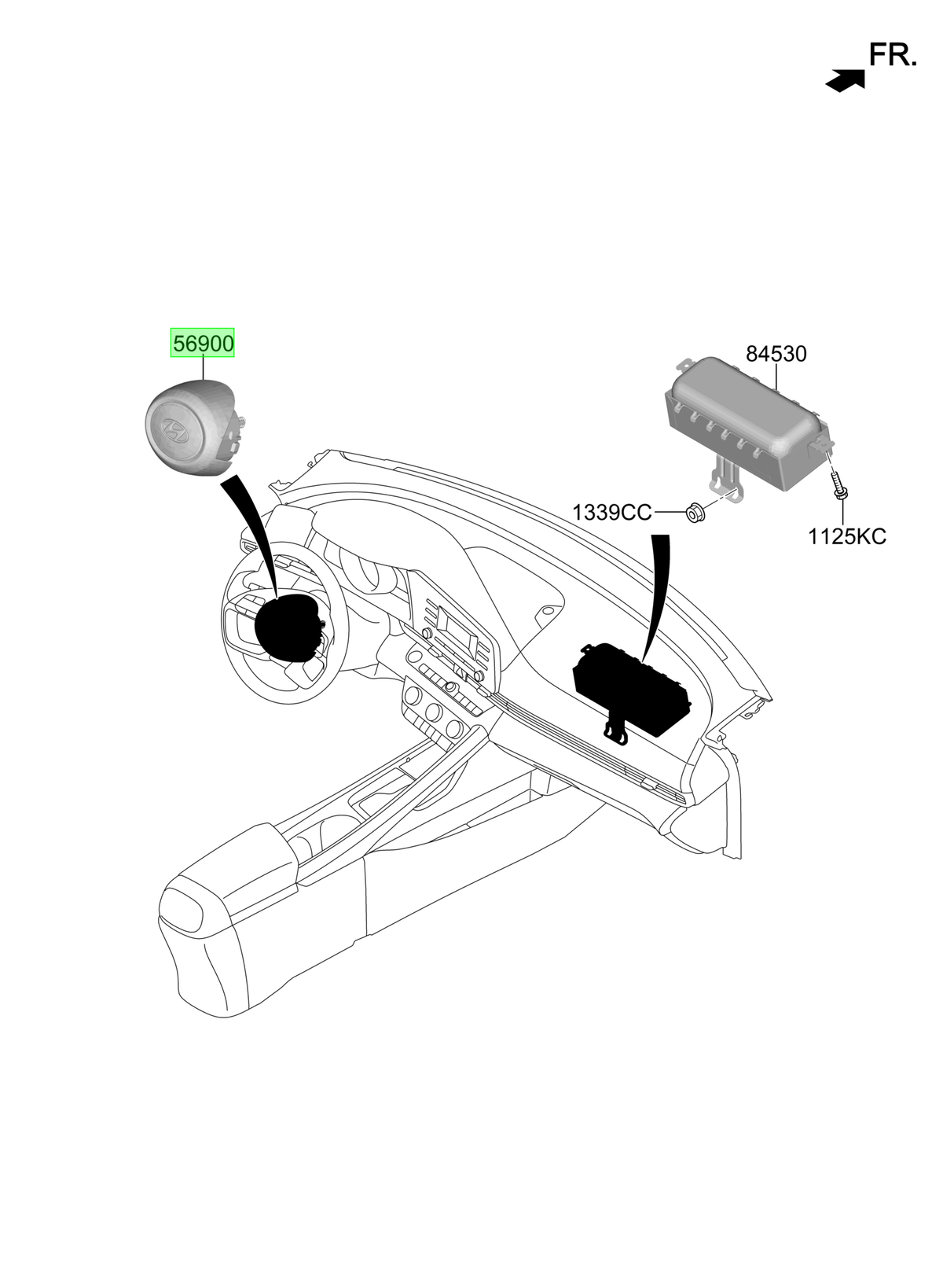 Airbag Conductor Original Para Hyundai Elantra 2023-2025