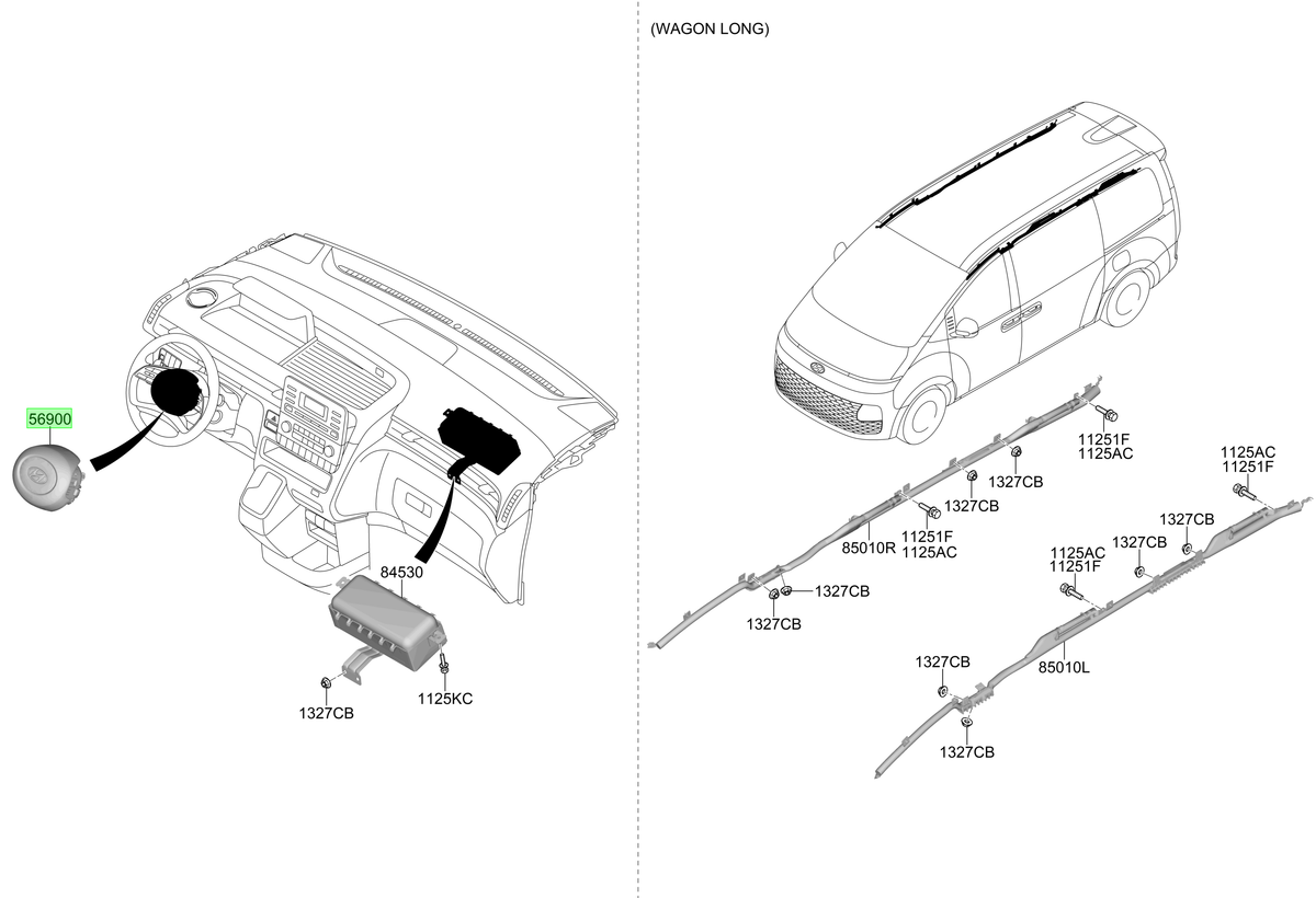 Airbag Conductor Original Para Hyundai Staria 2021-2025