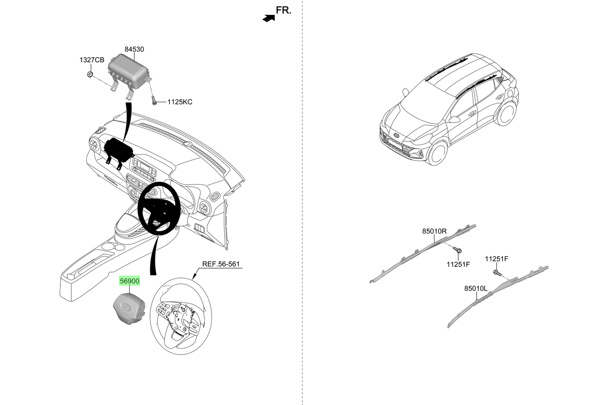 Airbag Conductor Original Para Hyundai I10 2022-2025