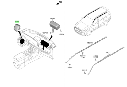 Airbag Conductor Original Para Hyundai Santa Fe 2023-2025