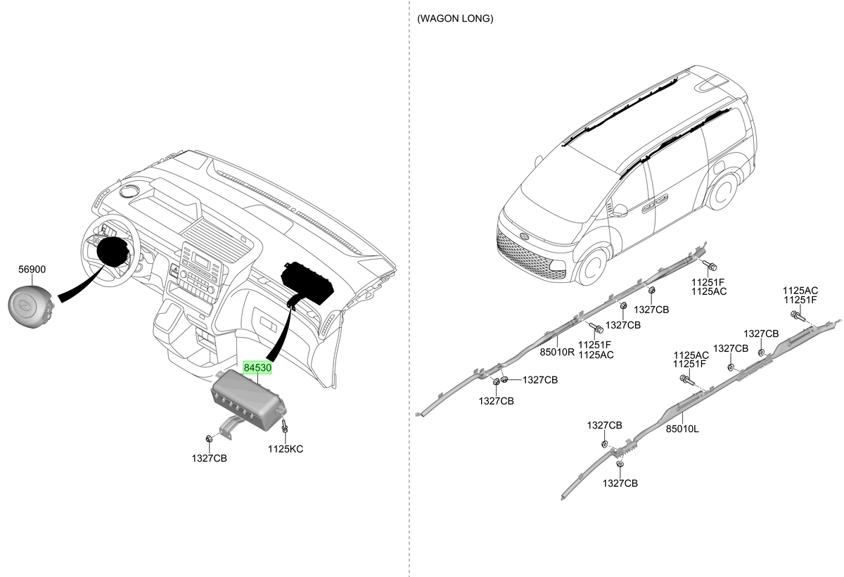 Airbag Pasajero Original Para Hyundai Staria 2021-2025