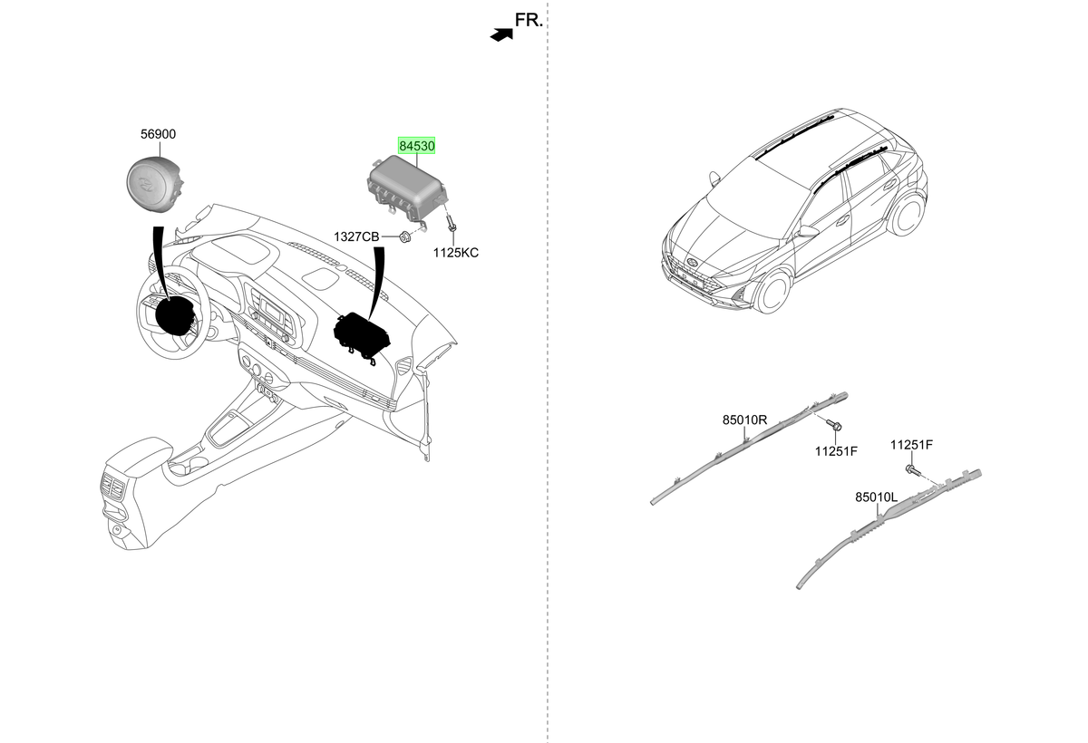 Airbag Pasajero Original Para Hyundai I20 2020-2025