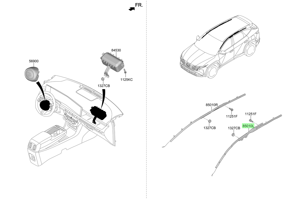 Airbag Original Para Hyundai Tucson 2021-2025