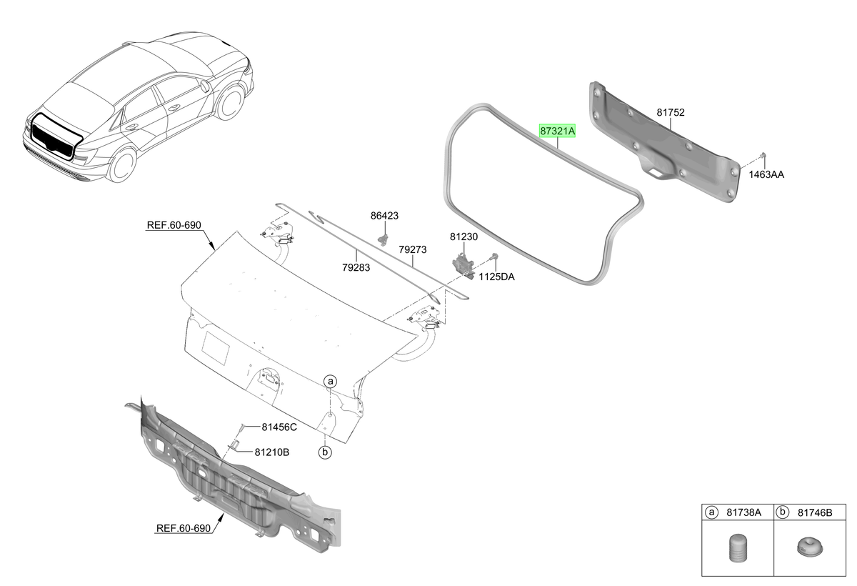 Goma Contorno Original Para Hyundai Accent 2023-2025