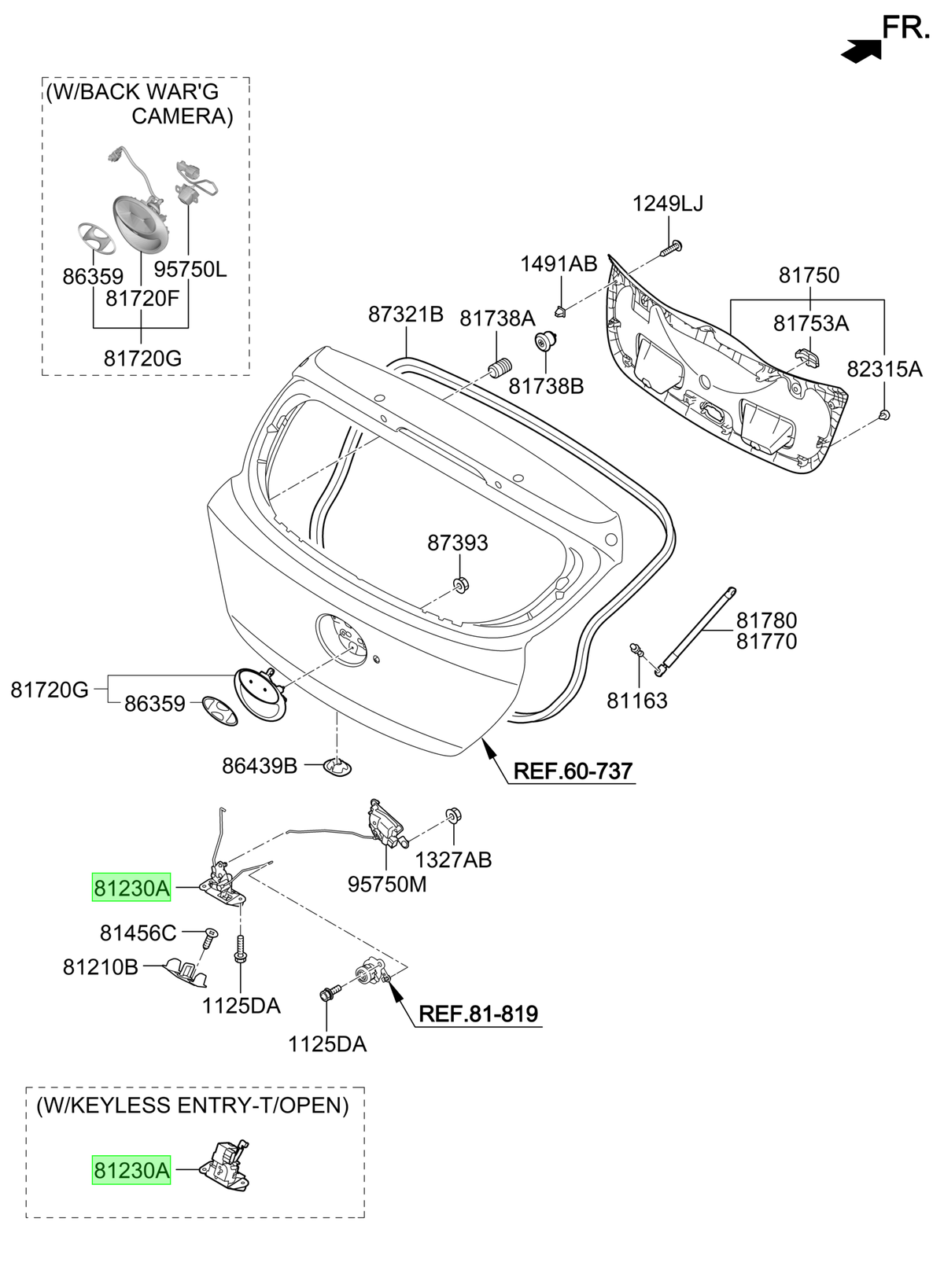 Chapa Maleta 2012/ Orig. Para Hyundai Accent Desde 2011