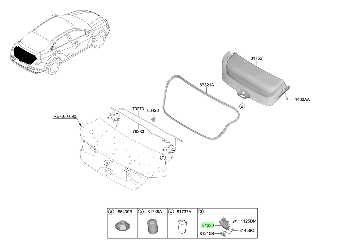 Chapa Original Para Hyundai Elantra 2020-2025