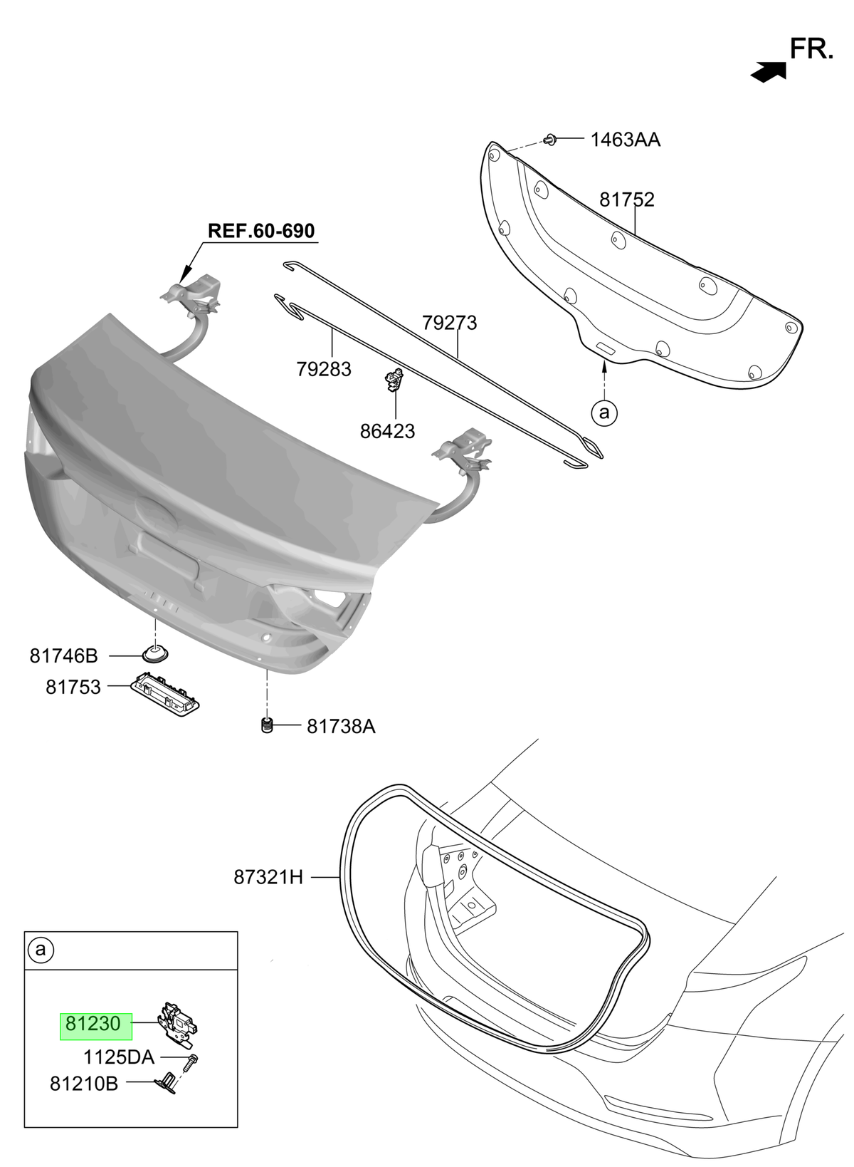 Chapa Original Para Hyundai Accent 2017-2024