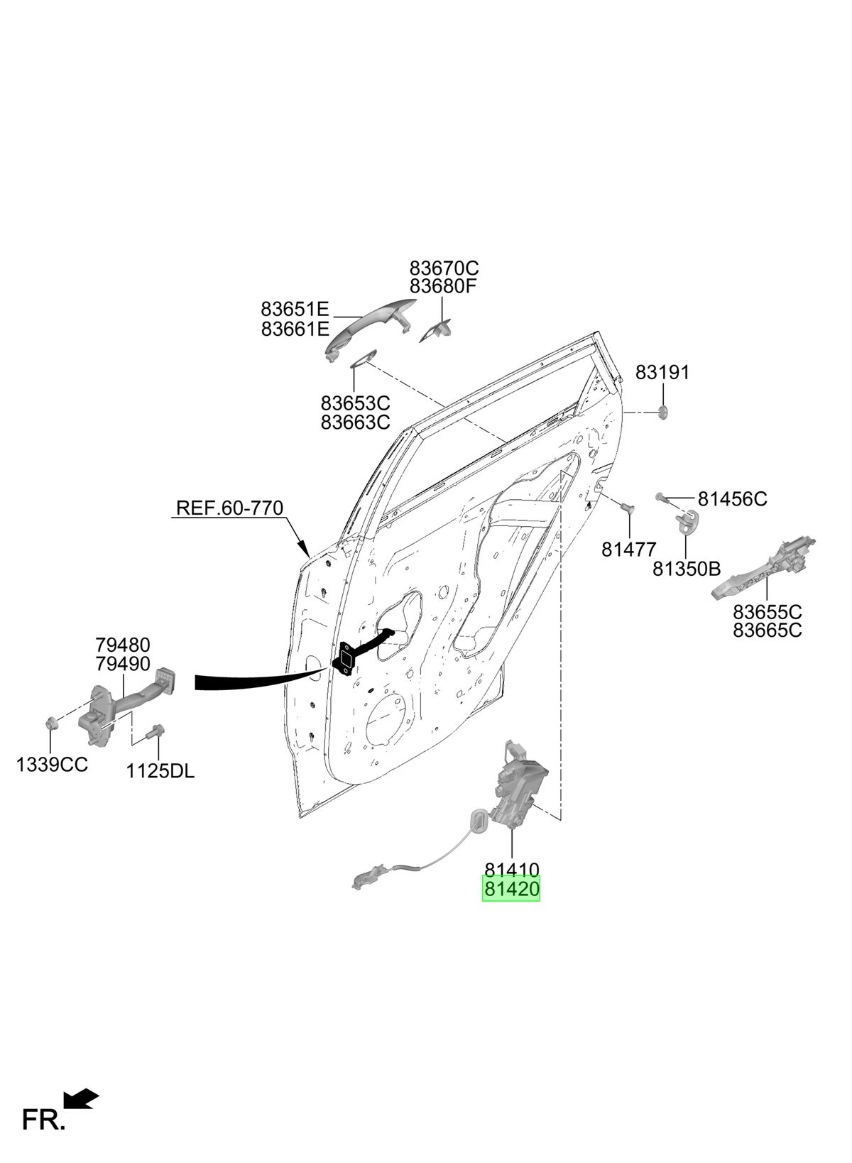 Chapa Original Para Hyundai Kona 2023-2025