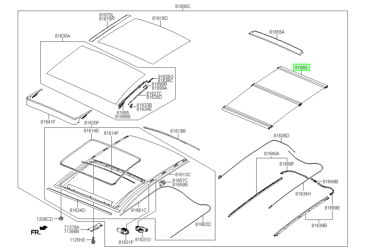 Cortinas Sunroof Orig. Para Hyundai I30 2013-2017