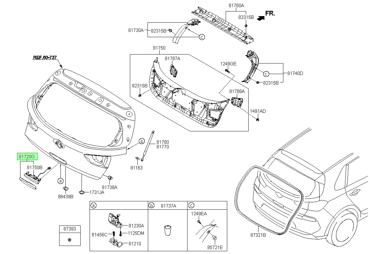 Portón Original Para Hyundai I30 2017-2024