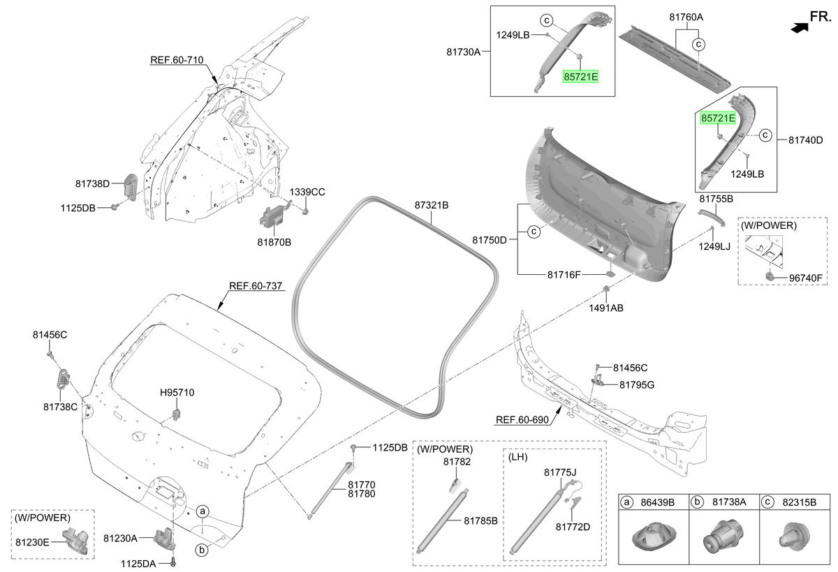 Portón Original Para Hyundai Kona 2023-2025