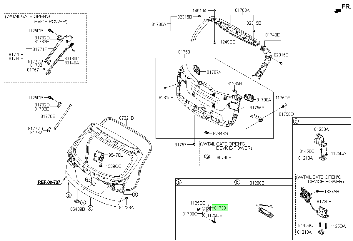 Portón Original Para Hyundai Santa Fe 2012-2020