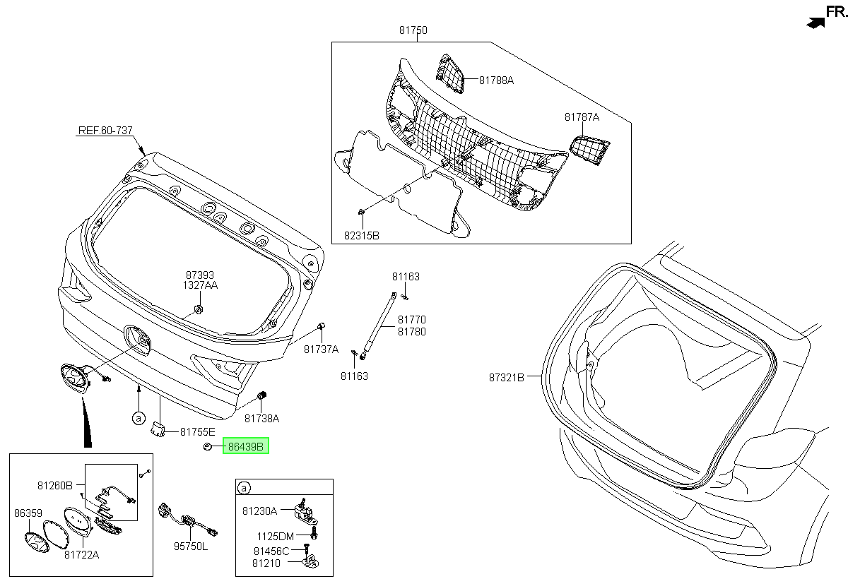Tapón Original Para Hyundai Sonata 2014-2020