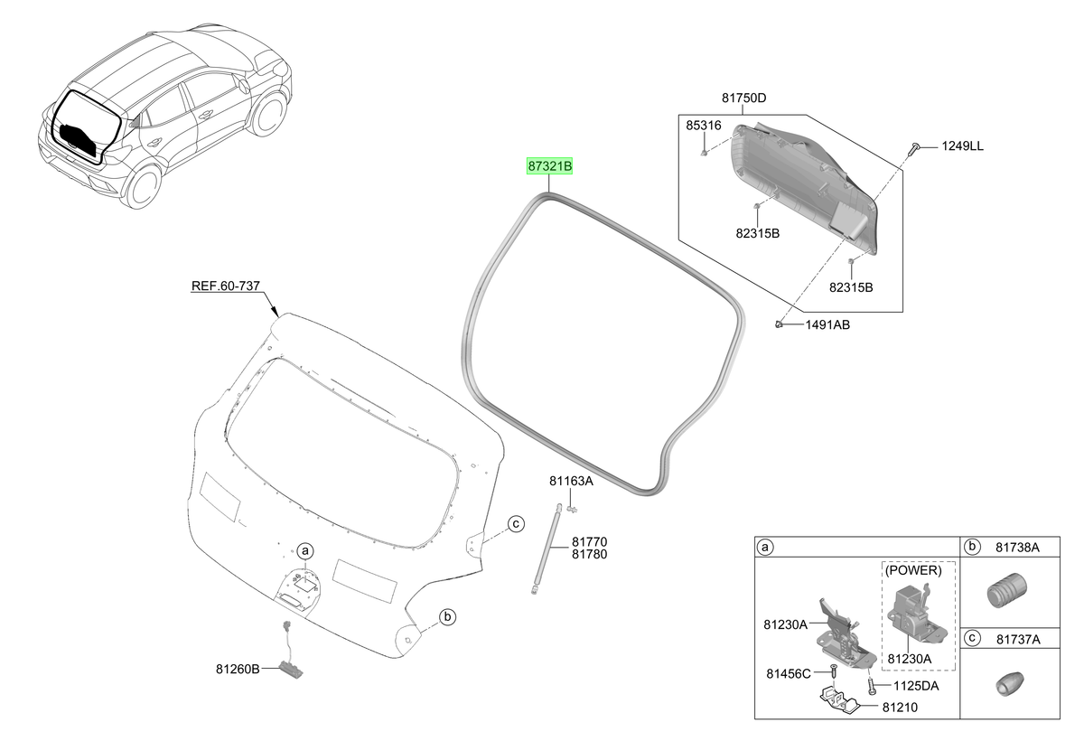 Goma Contorno Original Para Hyundai I10 2019-2025