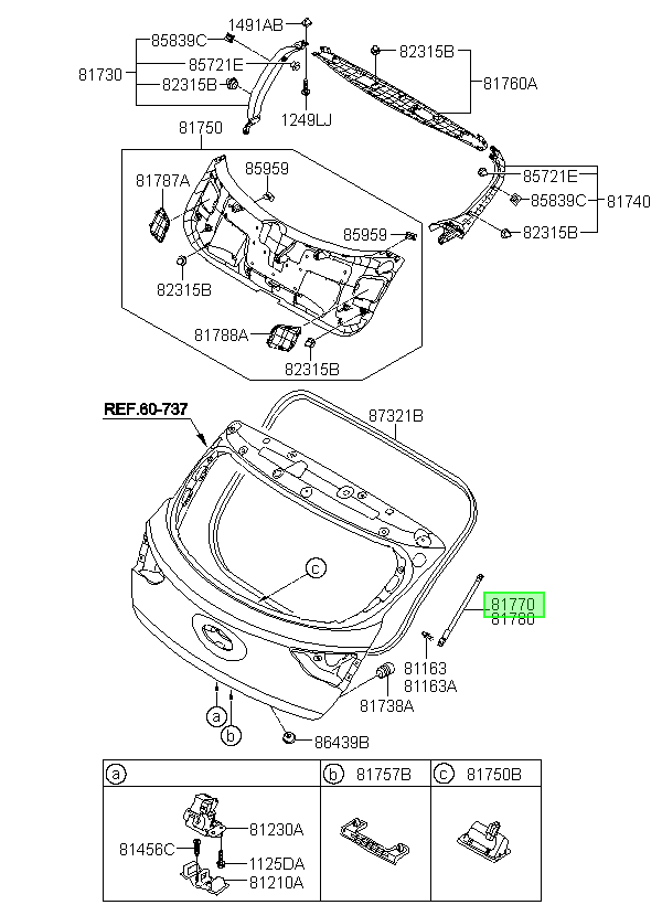 Portón Lh Original Para Hyundai I30 2012-2017
