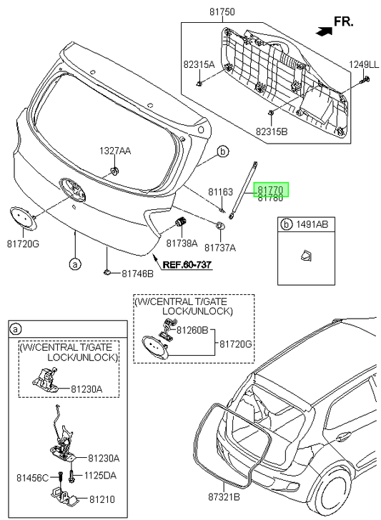 Amortiguador Original Para Hyundai I10 2013-2024