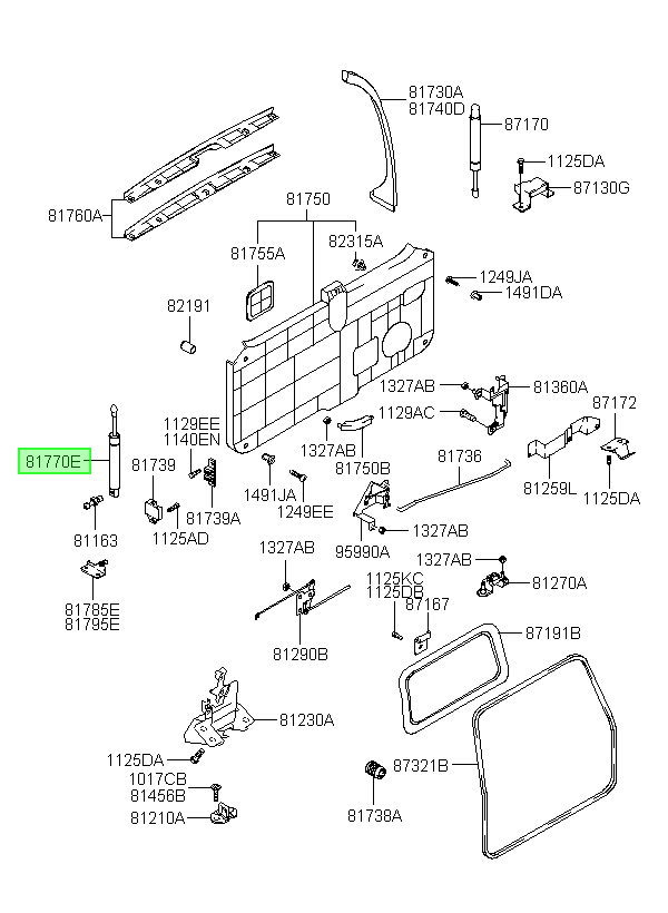 Portón Original Para Hyundai Santa Fe 2000-2006
