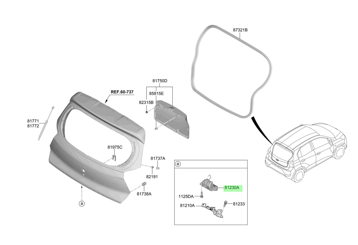 Portón Original Para Hyundai Atos 2019-2023