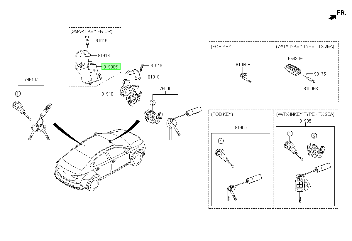 Bloqueo Dirección Original Para Kia Rio 2016-2025