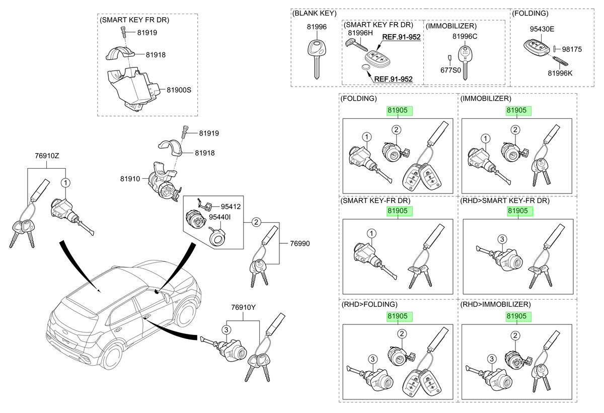 Juego Original Para Hyundai Creta 2015-2021