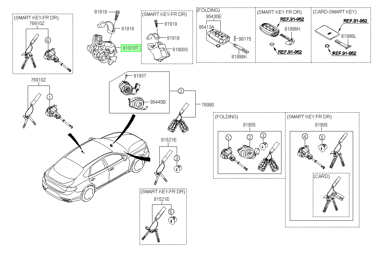 Body & Switch Assy-s Orig. Para Hyundai Veloster Desde 2018