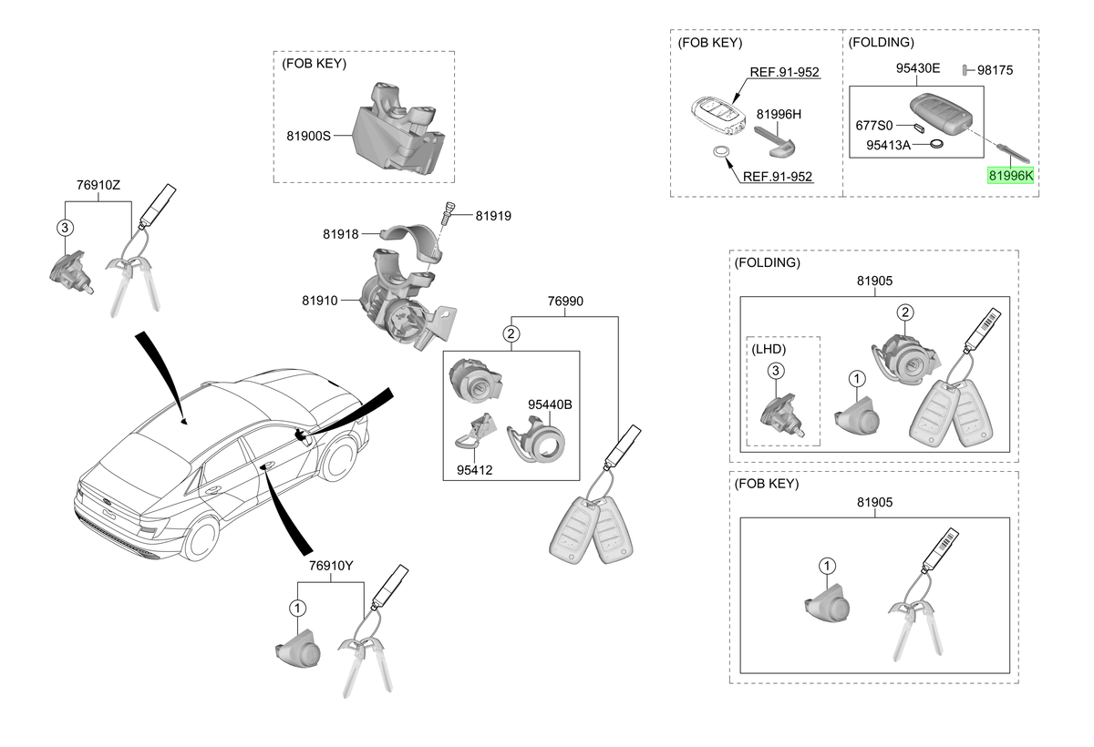 Llave Original Para Hyundai Venue 2019-2025
