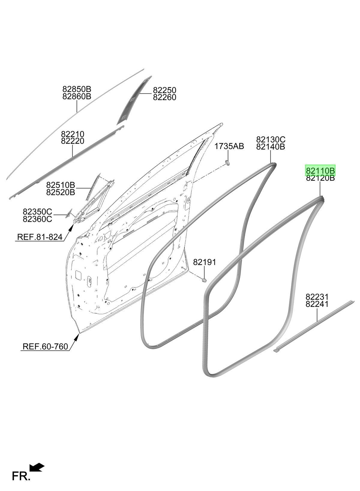Puerta Del. Izq. Lh Original Para Hyundai Santa Fe 2018-2025