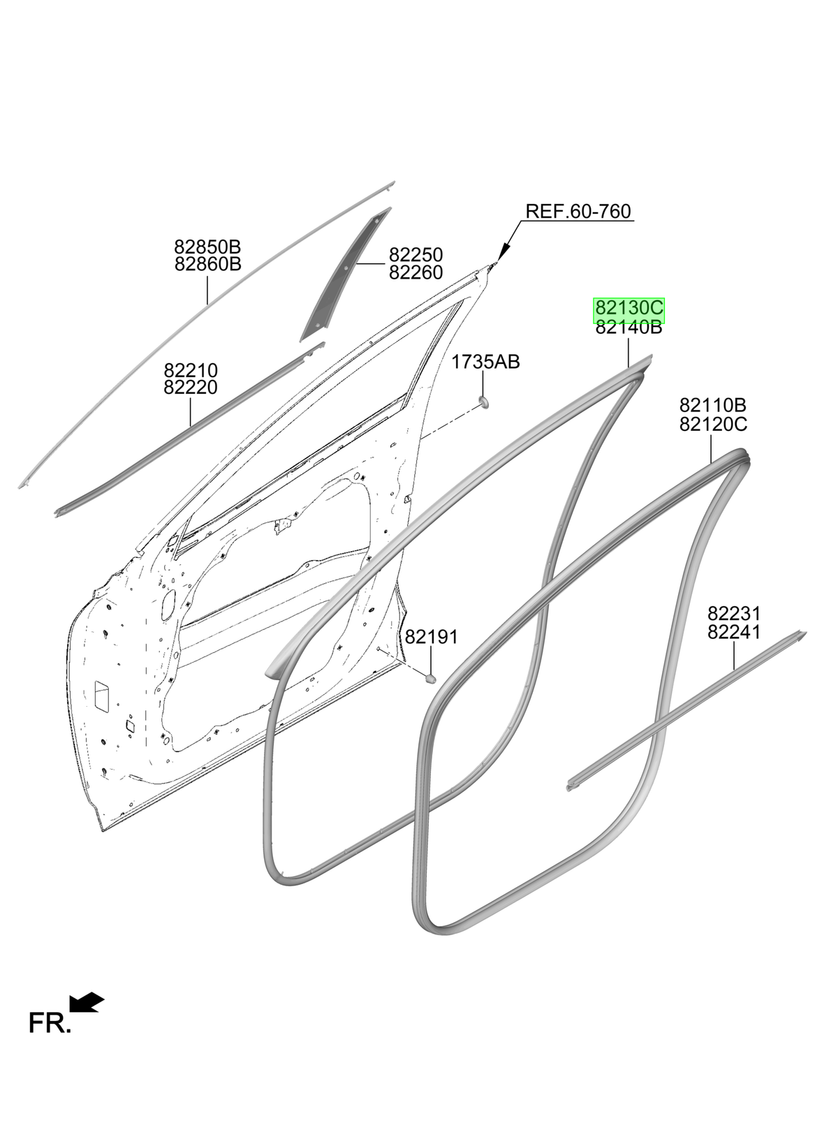Burlete Lh Original Para Hyundai Tucson 2021-2025