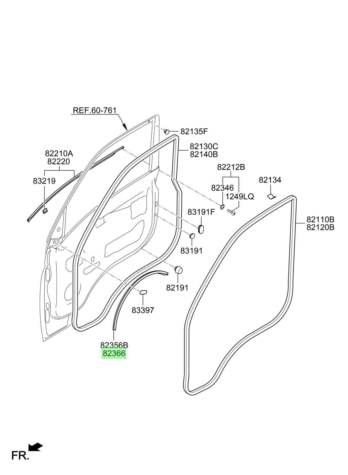 Burlete Rh Original Para Hyundai H1 2003-2025