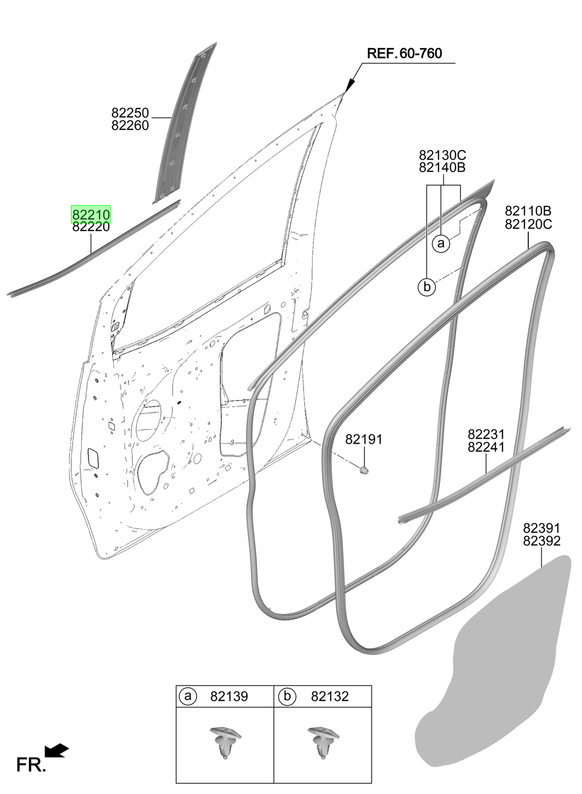 Moldura Bota Agua Lh Original Para Hyundai Staria 2021-2025