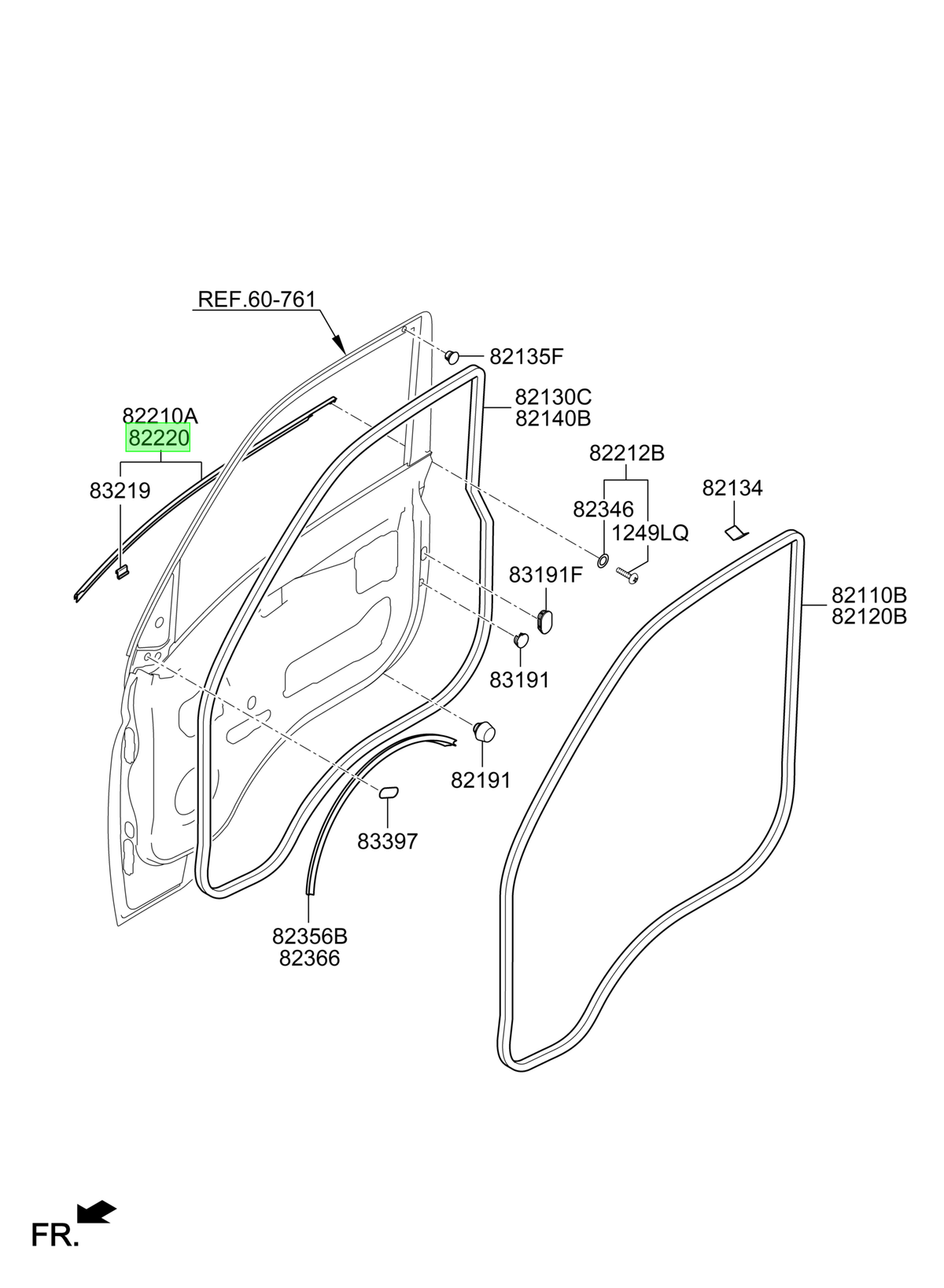 Moldura Pta. Del. Der. Rh Original Para Hyundai H1 2003-2025