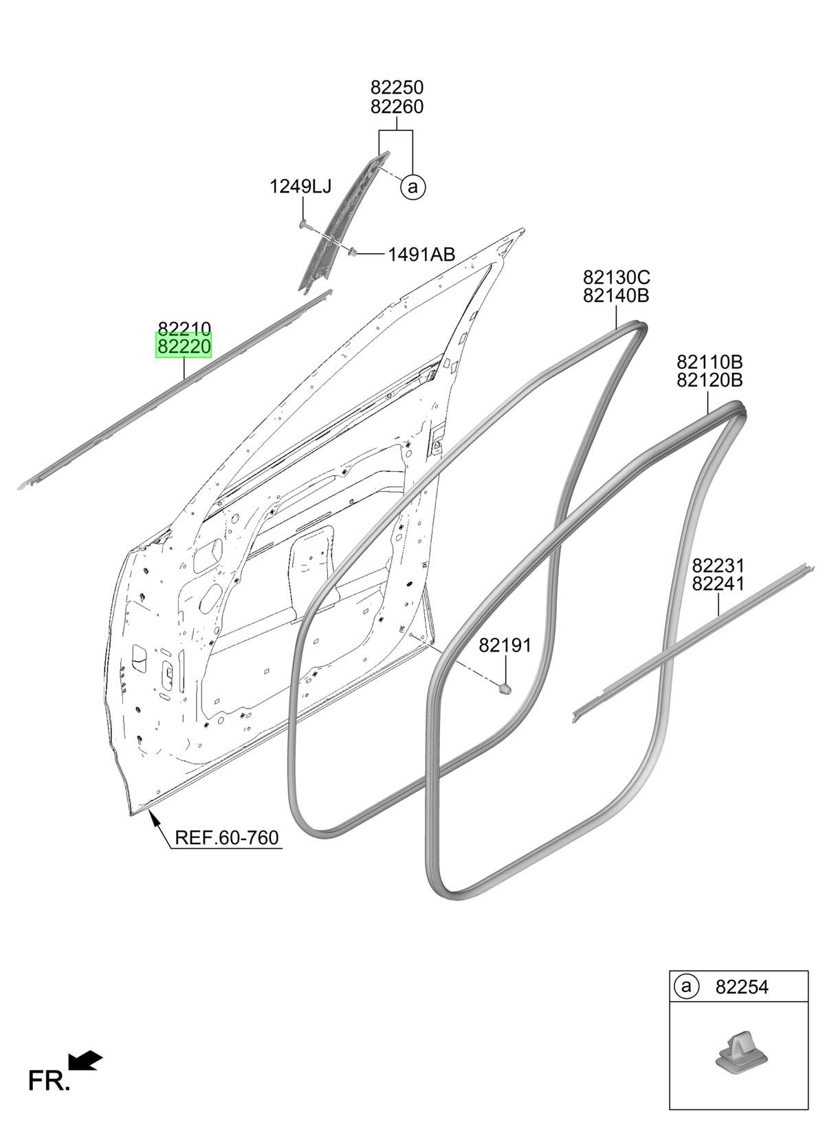 Moldura Rh Original Para Hyundai Santa Fe 2023-2025