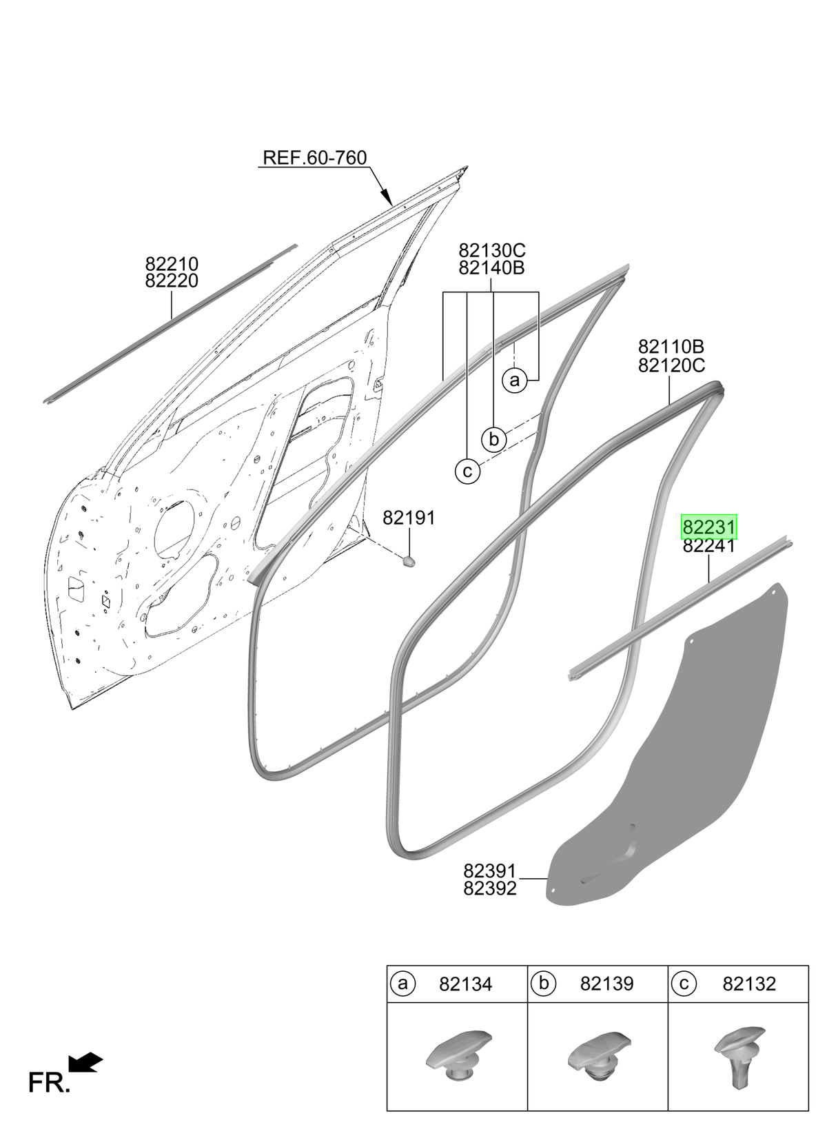 W/strip-fr Original Para Hyundai Creta 2021-2025