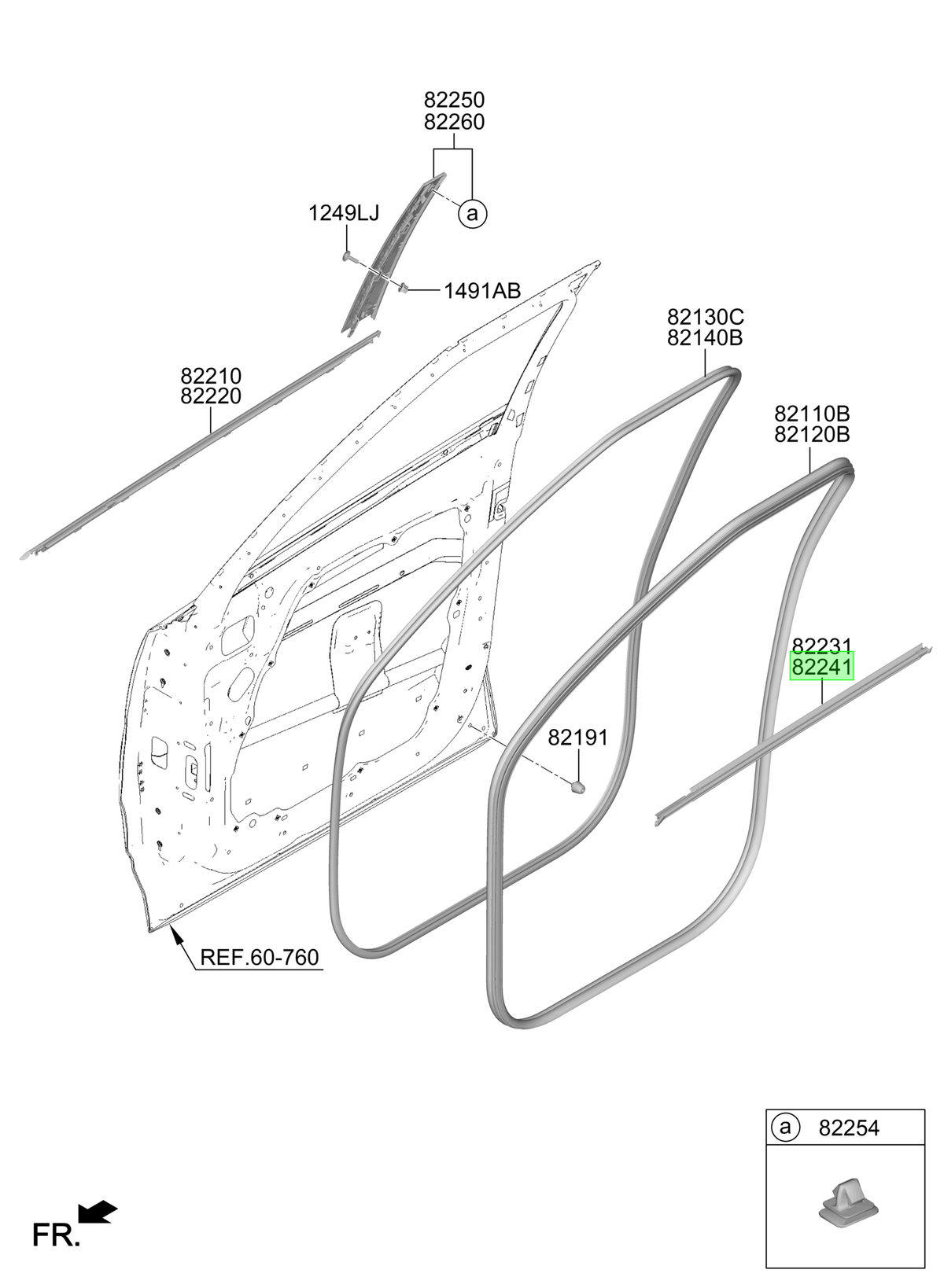 Moldura Bota Agua Del. Izq. Rh Original Para Hyundai Santa F
