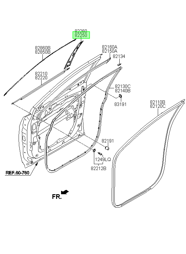 Puerta Del. Izq. Lh Original Para Hyundai Santa Fe 2012-2020