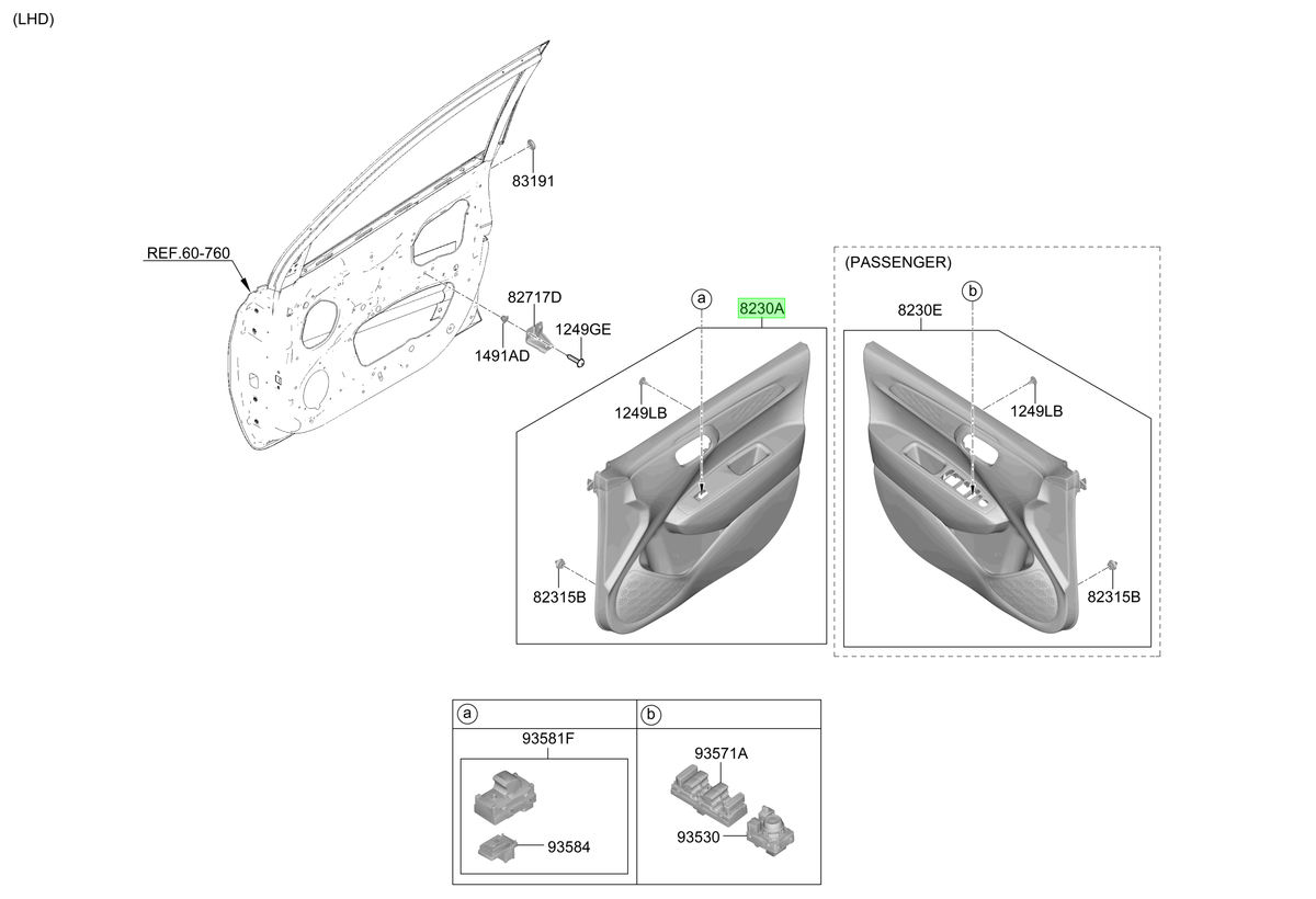 Tapiz Rh Original Para Hyundai I10 2019-2025