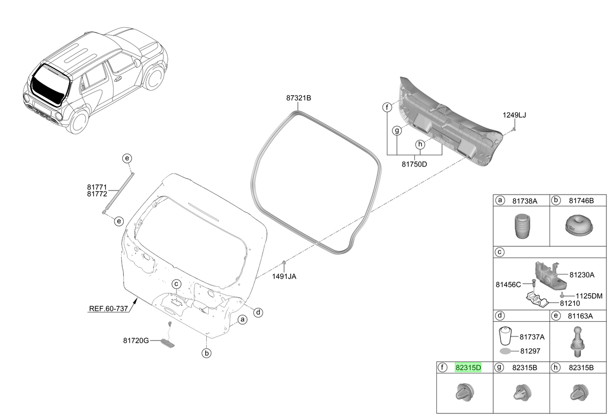Moldura Original Para Hyundai Tucson 2020-2025
