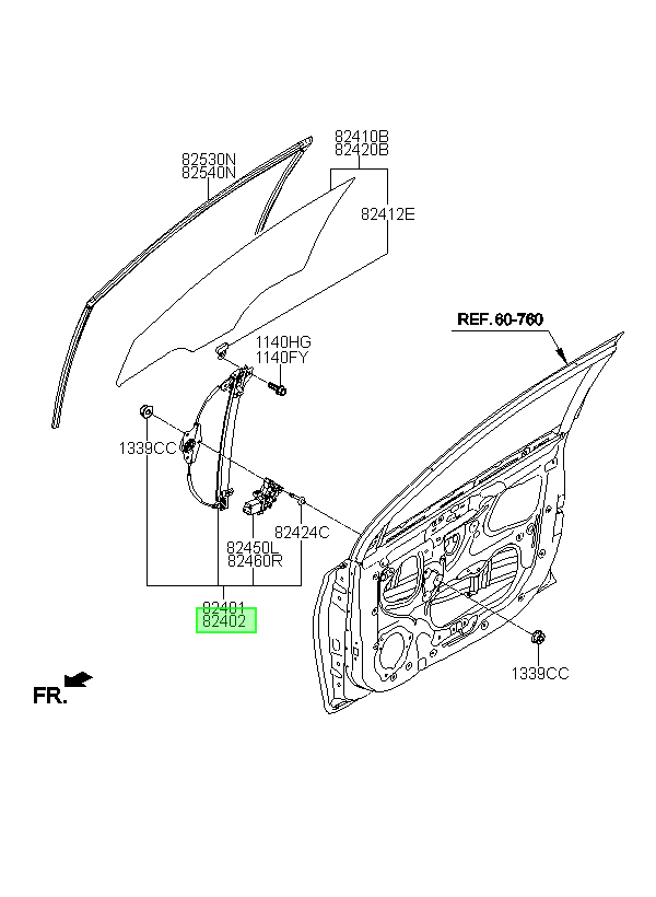 Alzavidrio Rh Original Para Kia Rio 2000-2025