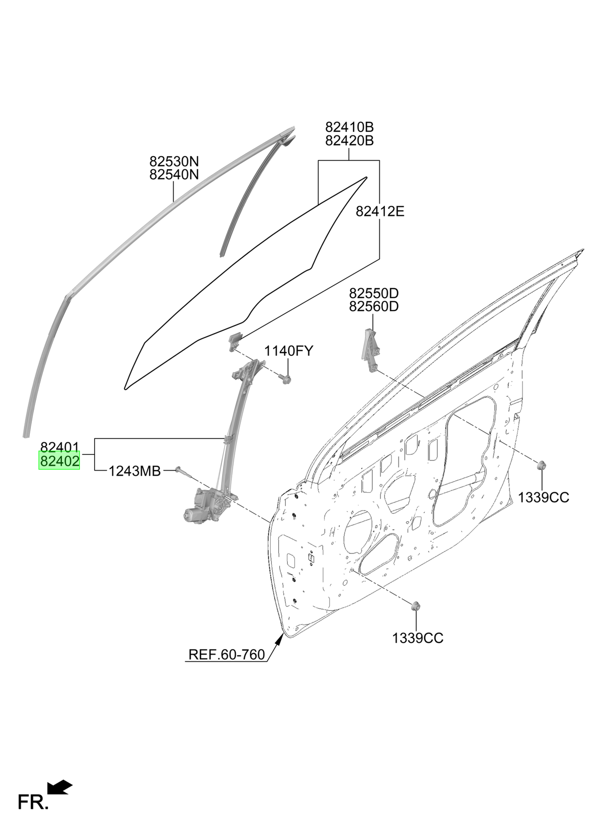Alzavidrio Rh Original Para Hyundai I20 2020-2025