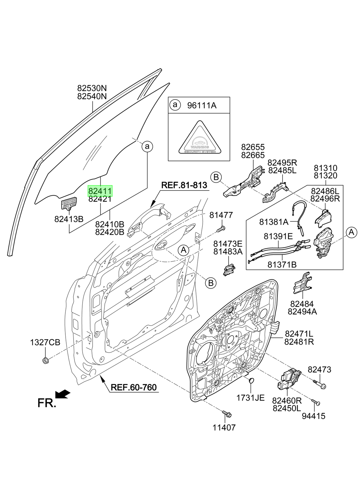 Puerta Del. Izq. Lh Original Para Hyundai Santa Fe 2012-2019