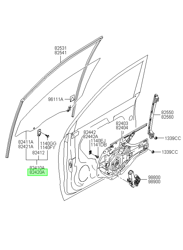 Vidrio Original Para Hyundai Tucson 2003-2015