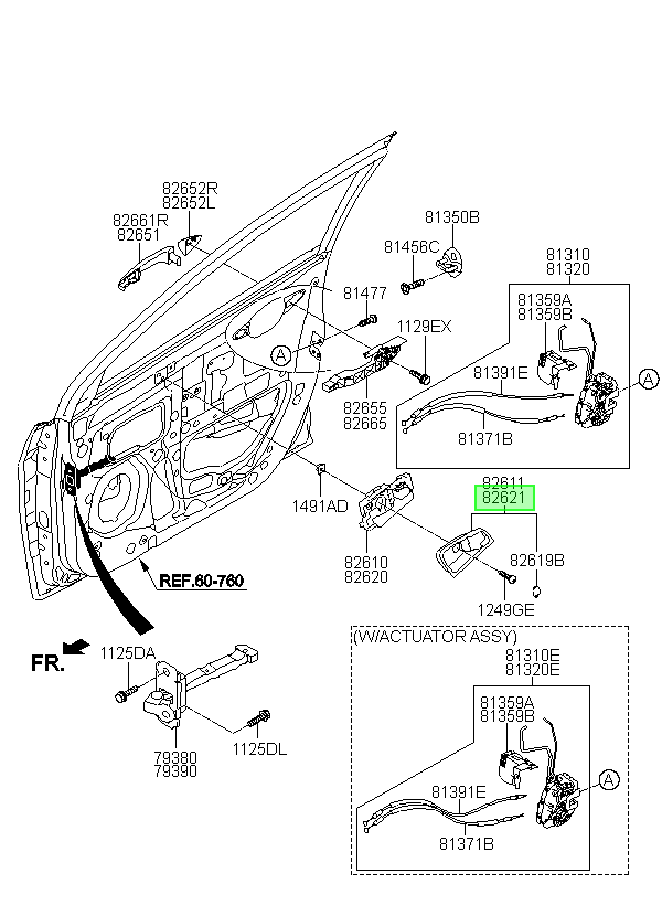Tirador Original Para Hyundai Accent 2010-2020