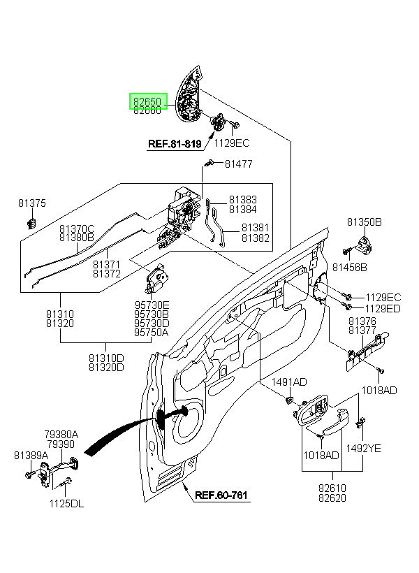 Manilla Original Para Hyundai Porter 2005-2018