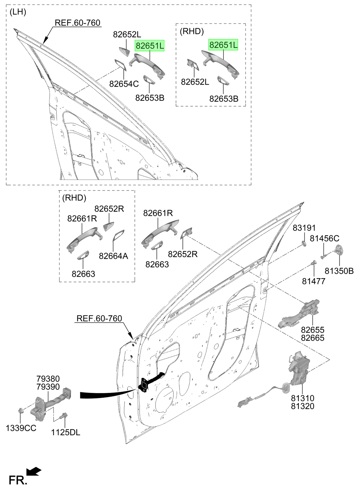 Manilla Exterior Original Para Hyundai Kona 2023-2025
