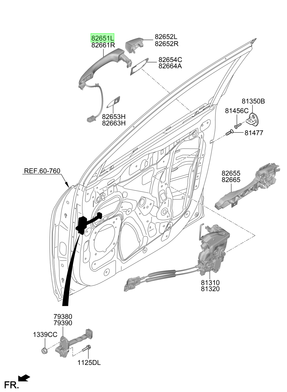 Manilla Lh Original Para Hyundai Kona 2018-2024