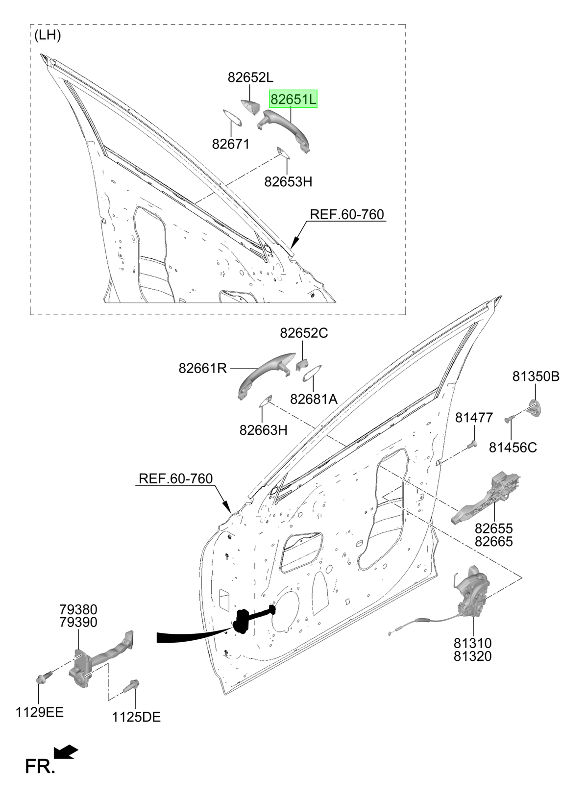Manilla Exterior Original Para Hyundai Tucson 2024-2025
