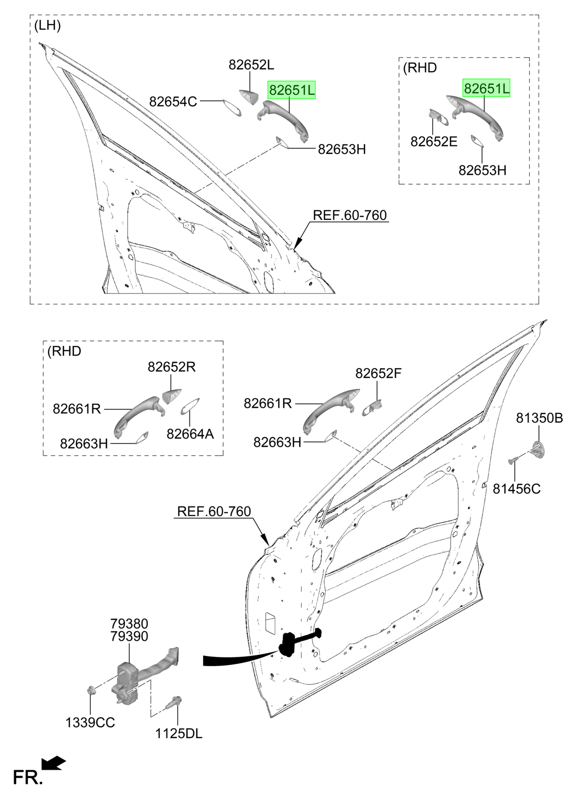 Manilla Exterior Original Para Hyundai Tucson 2021-2025