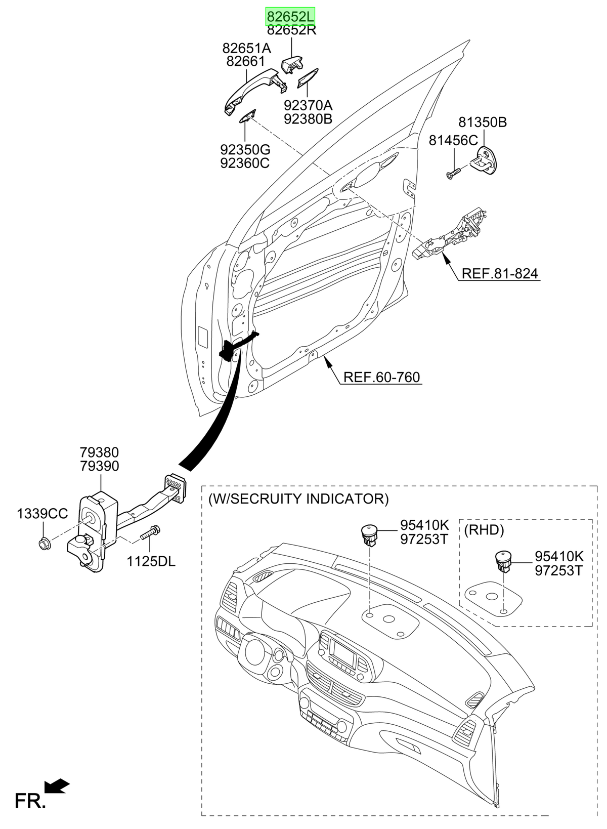 Tapa Manilla Pta. De Orig. Para Hyundai Tucson Desde 2015