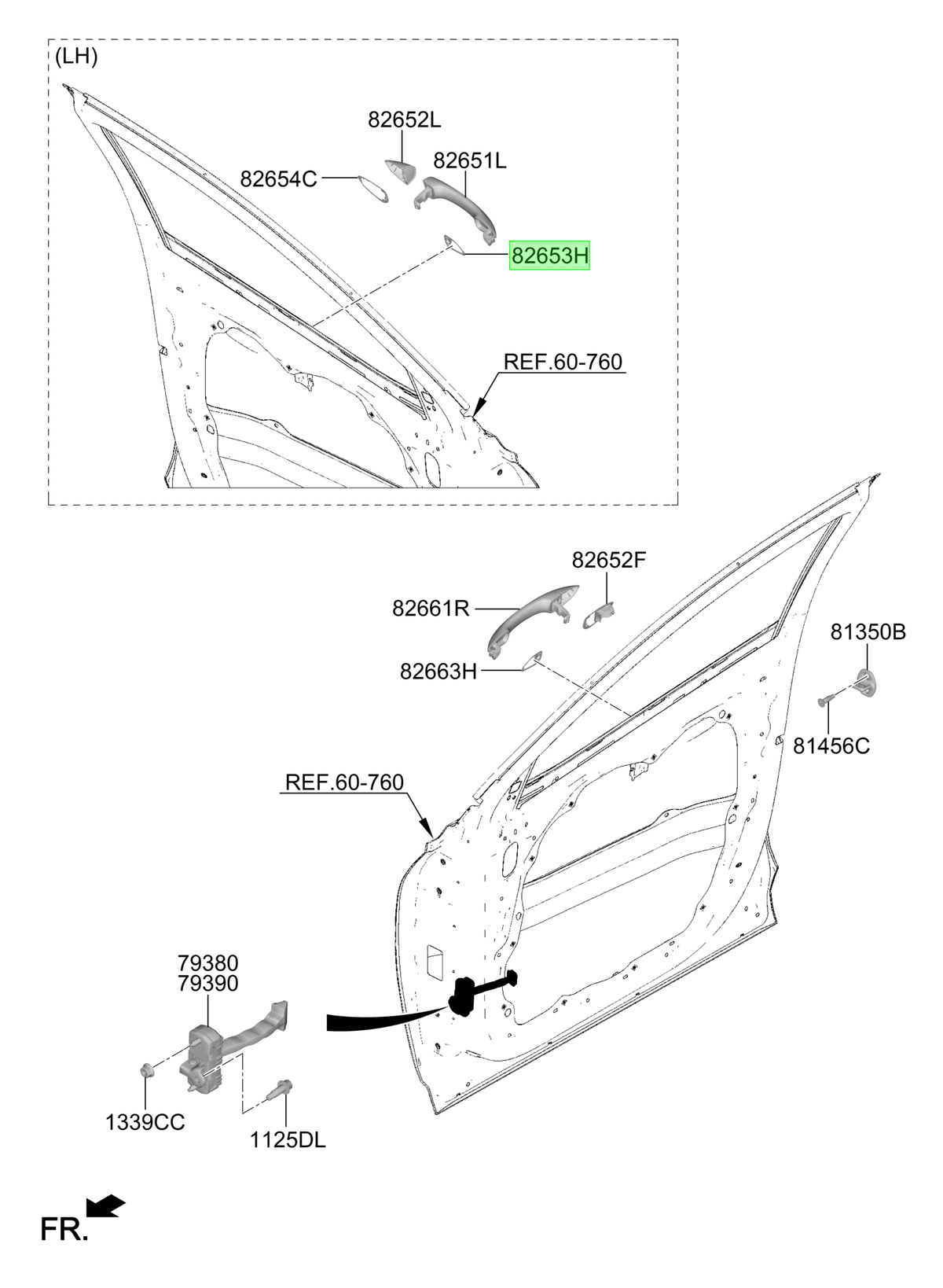 Manilla Lh Original Para Hyundai Tucson 2021-2025