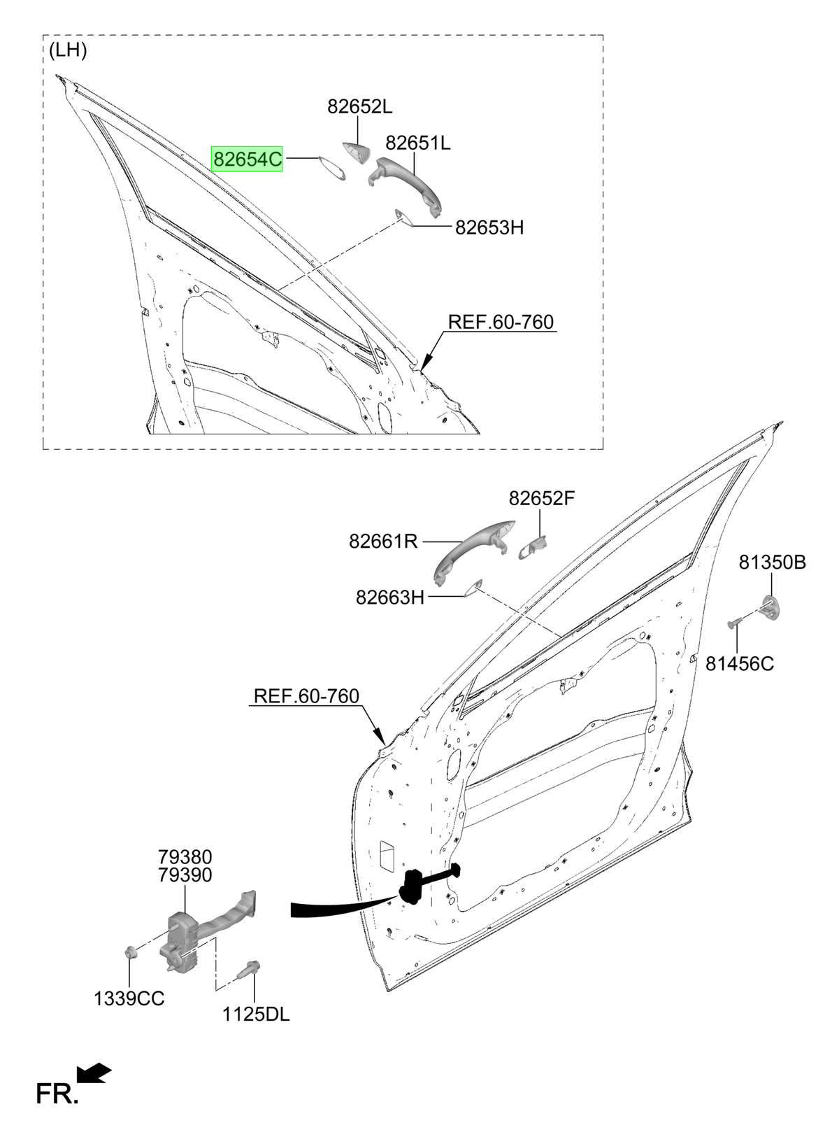Sello Tapa Manilla Lh Original Para Hyundai Tucson 2021-2025